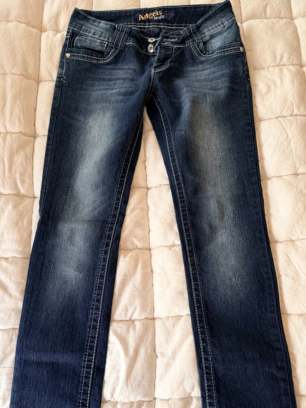 Angels Skinny Jeans in Dark Blue Wash